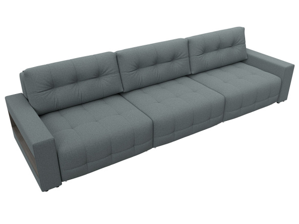 Диван прямой с полками Лига-053 НПБ Лонг Рогожка