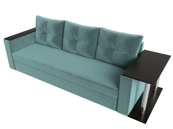 Диван прямой Атланта со столом справа Велюр