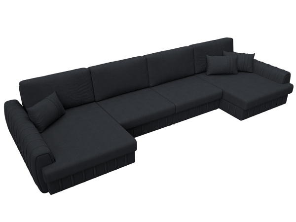 Диван П-образный Лига-057 НПБ Лонг Замша