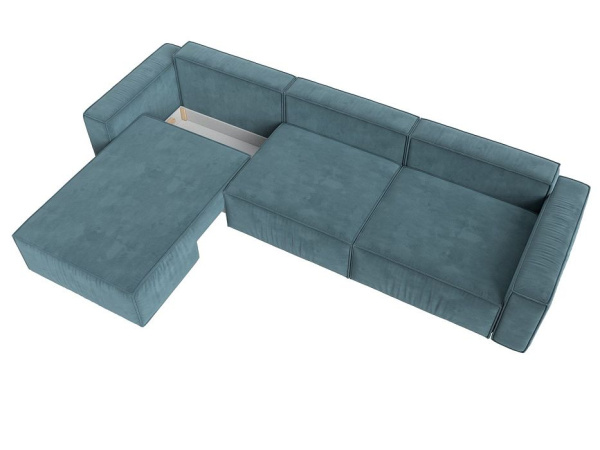 Диван угловой Прага Классик лонг левый угол Велюр