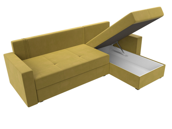 Диван угловой Верона Лайт правый угол Микровельвет