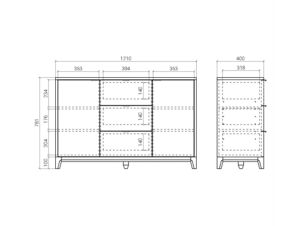 Комод Case CS039