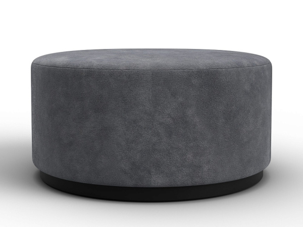Пуф 005 Велюр (BRUT 16 темно-серый)