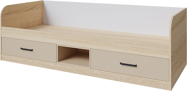 Кровать Твист (Дуб сонома/Белая шагрень)