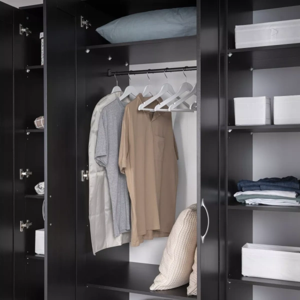 Шкаф СИРИУС четырёхдверный с одним ящиком и двумя зеркалами