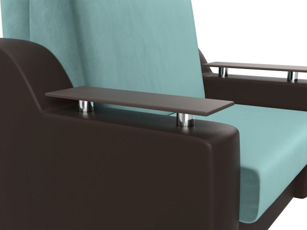 Диван прямой аккордеон Сенатор 100 Велюр\Экокожа