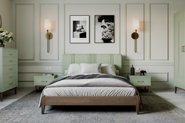 Кровать двуспальная Джали Линия