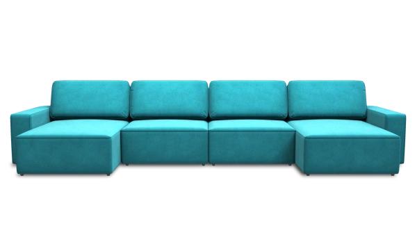 Диван Пегас 1 ПДУ (Бирюзовый)