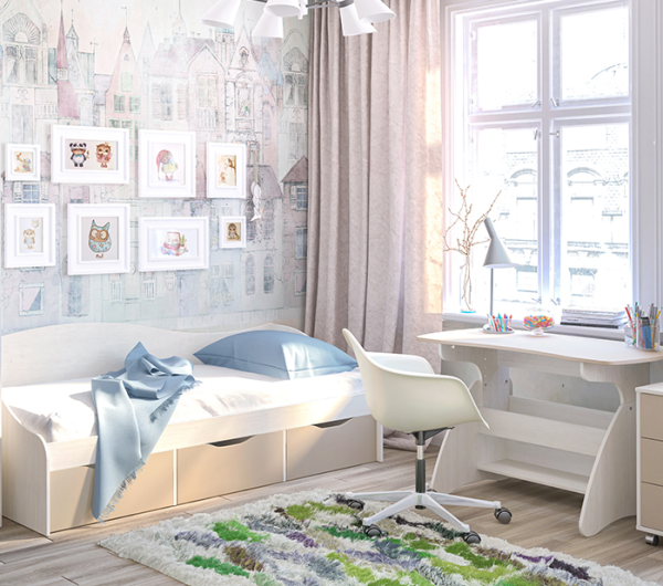 Кровать Комби МН-211-02