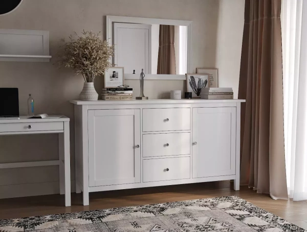 Тумба 23 Кантри двухдверная с тремя наружными ящиками