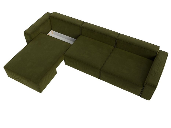 Диван угловой Прага Классик лонг левый угол Микровельвет