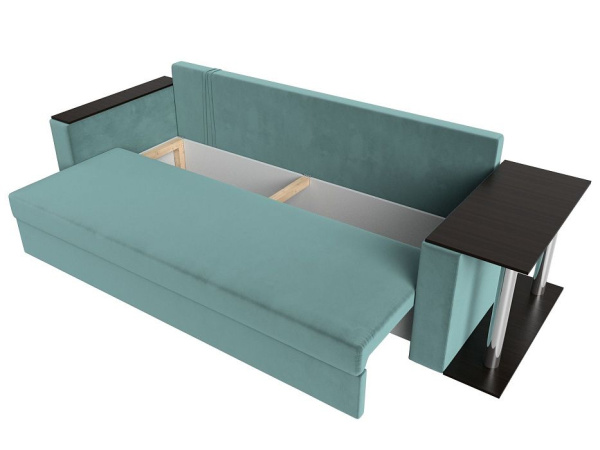 Диван прямой Атланта со столом справа Велюр