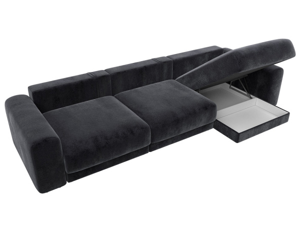 Диван угловой Лига-056 НПБ Лонг угол универсальный Велюр