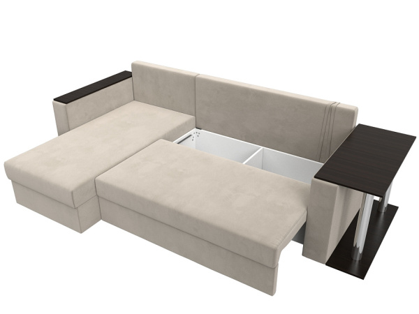 Диван угловой Атланта левый угол Микровельвет