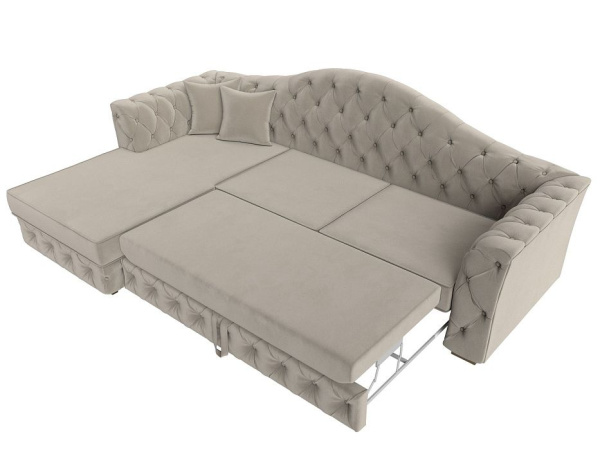 Диван угловой Артис левый угол Микровельвет