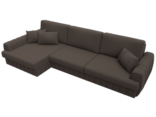 Диван угловой Лига-057 НПБ Лонг угол левый Рогожка