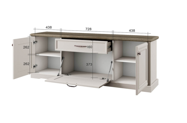 Тумба RTV 3D1S TOSCANA NEW