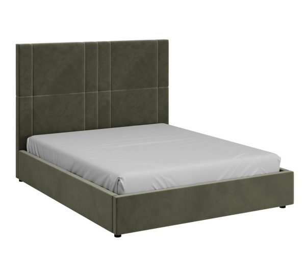 Кровать двуспальная Клео (СТАНДАРТ, 3 ВАРИАНТ тростниковый Без подъемного механизма 1600х2000)