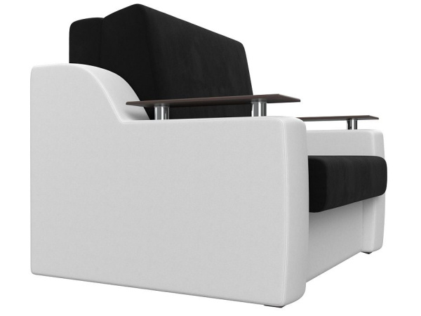 Диван прямой аккордеон Сенатор 120 Микровельвет\Экокожа