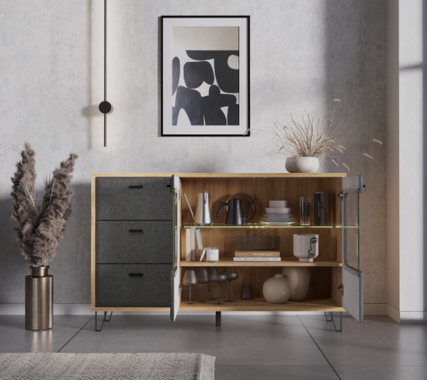 Тумба GRACE KOM2W3S с подсветкой