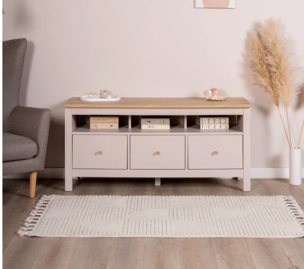 Тумба САГА 3 ящика (Цвет Кашемир/ясень)