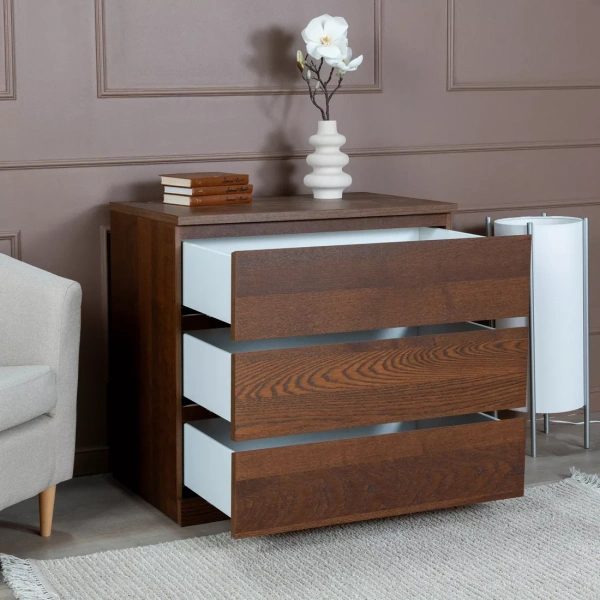 Комод Варма Прайм 3 ясень, коричневый