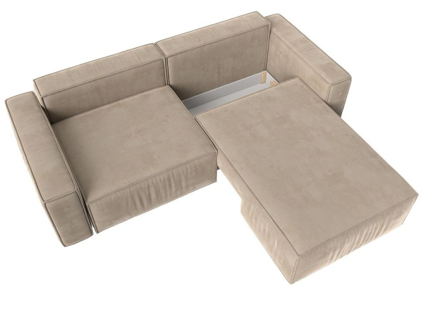 Диван угловой Прага классик правый угол Велюр