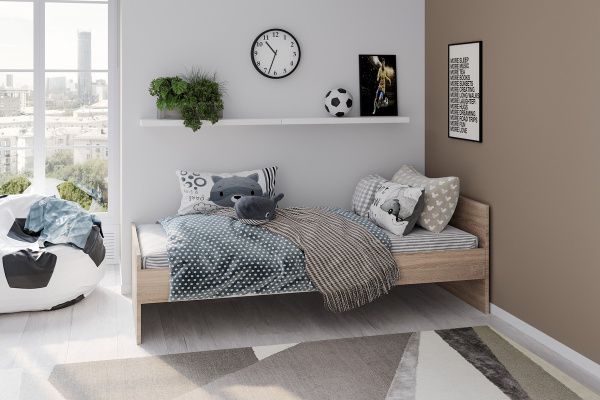 Кровать ОРИОН односпальная 90х200