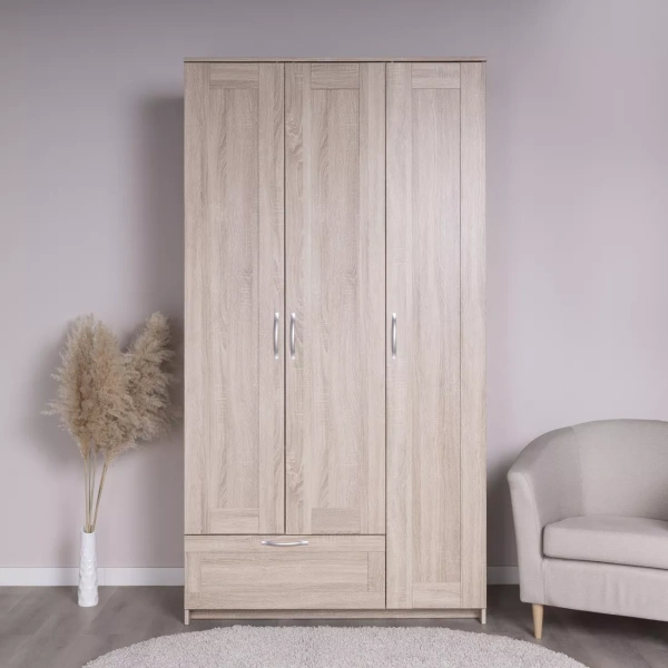 Шкаф СИРИУС трехдверный с одним ящиком