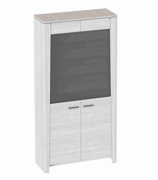 Шкаф-витрина двухдверный Мальта (Цвет Дуб Винтерберг)