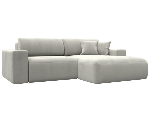 Диван угловой Лига-036 НПБ Классик правый угол Велюр (TOWER 01 молочный)