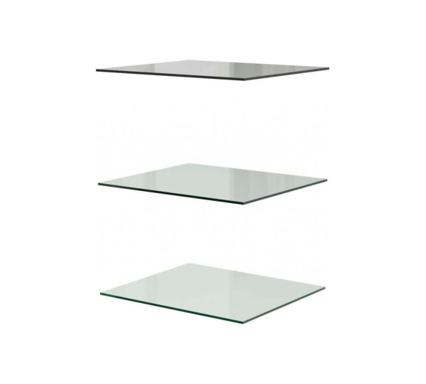 Комплект полок на шкаф с витриной однодверный 1 стекло Грация