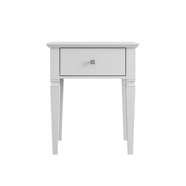 Тумба прикроватная Ольса-С 01 (Белый лак)
