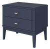 Тумба прикроватная Джали (ЛДСП Ночное небо/ МДФ Лак Тёмный лазурный)