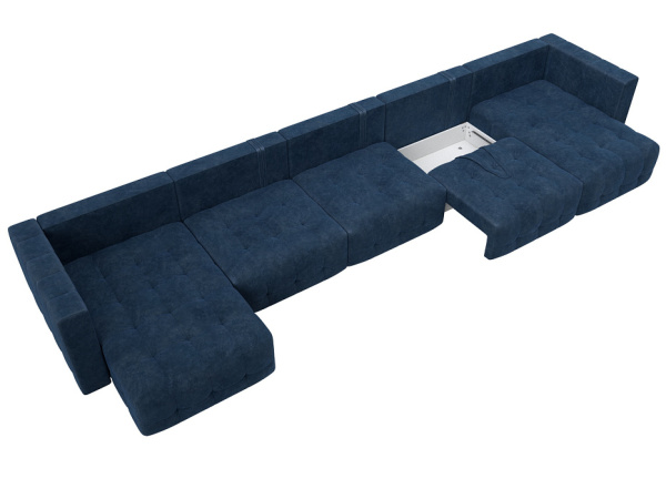 Диван П-образный Лига-052 НПБ МегаЛонг Велюр