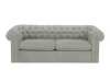 Диван Chesterfield двухместный Furor с молдингами (Ткань Furor 11 серый)