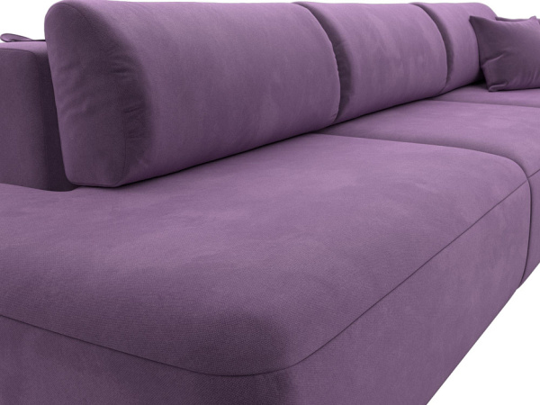 Диван прямой Лига-036 НПБ Модерн Лонг подлокотник справа Микровельвет