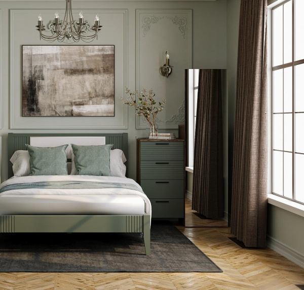 Комод Брента с зеркалом