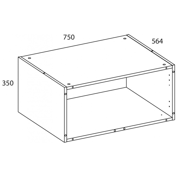 Корпус антресоли TETRA 75/56
