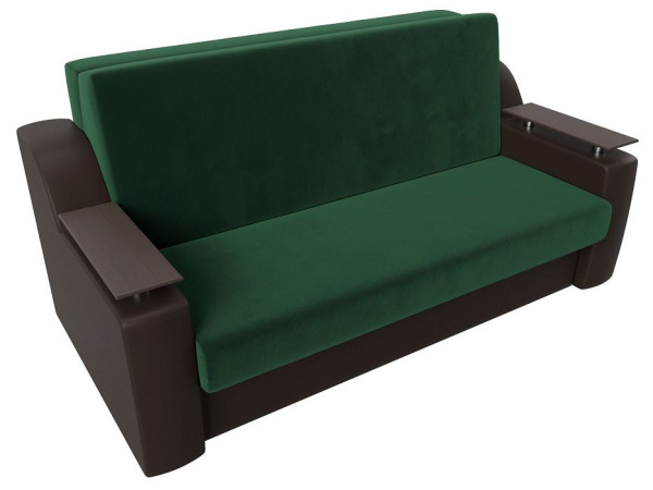 Диван прямой аккордеон Сенатор 160 Велюр\Экокожа