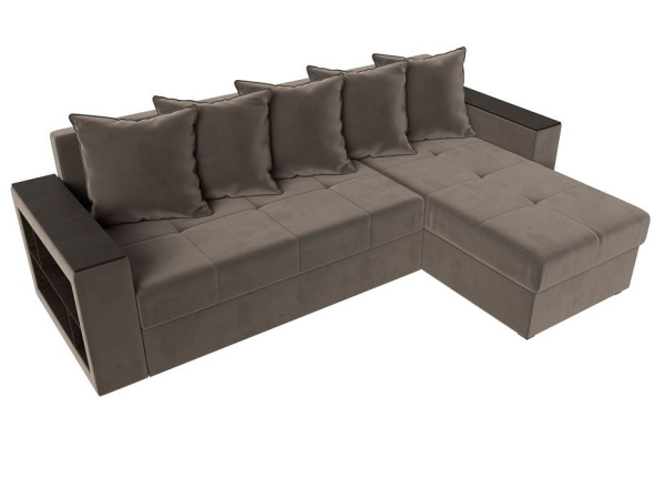 Диван угловой Дубай Лайт правый угол Велюр