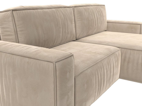 Диван угловой Прага классик правый угол Велюр