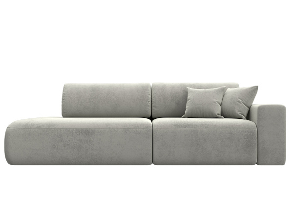 Диван прямой Лига-036 НПБ Модерн подлокотник справа Велюр (TOWER 01 молочный)