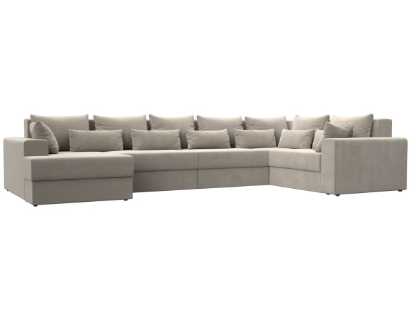 Диван П-образный Майами левый угол Микровельвет