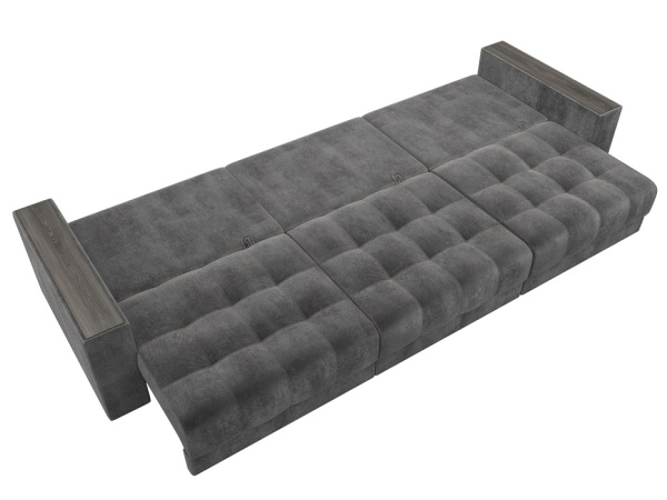 Диван прямой с декором Лига-049 НПБ Лонг Велюр