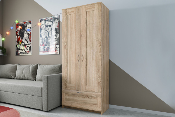 Шкаф СИРИУС двухдверный с ящиком