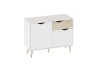 Комод 0.98 Соната (Цвет Белый фон / Дуб Сонома)