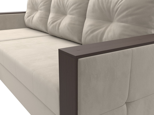 Диван угловой Валенсия Лайт левый угол Микровельвет