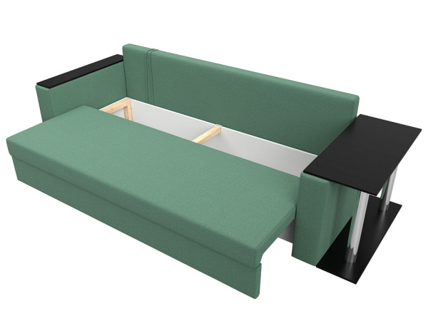 Диван прямой Атланта со столом справа Рогожка