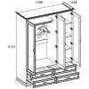 Шкаф 3D4S Z ТИФФАНИ